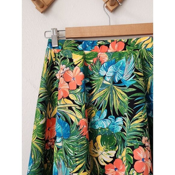 Sans Souci hawaiian tropical skater skirt swim cover up M beach vacation - Picture 3 of 5